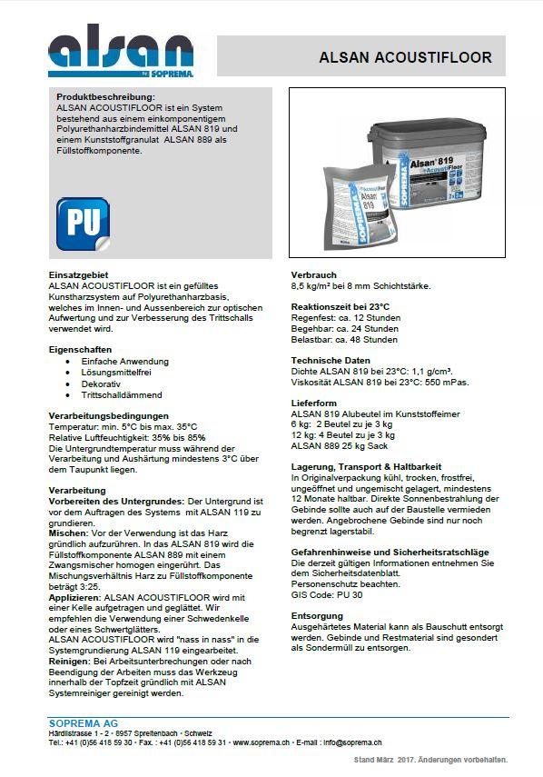 Datenblatt Acoustifloor