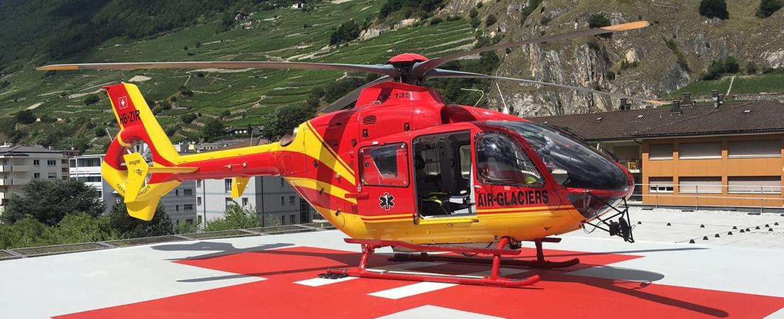 Piste d'atterrissage d'hélicoptère Spital Martigny