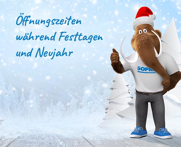Öffnungszeiten während den Festtagen und Neujahr