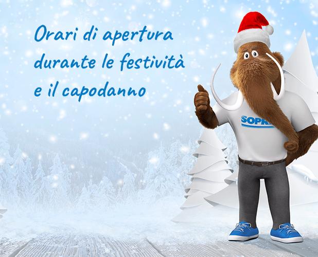 Orari di apertura durante le festività e a Capodanno