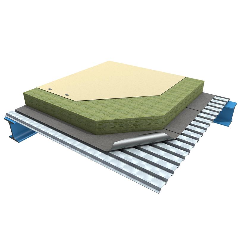 K 2.2.1 Warmdach mit Mineralfaserplatten, mechanisch befestigt